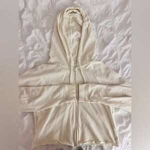 PINK Victoria's Secret off white hooded vest